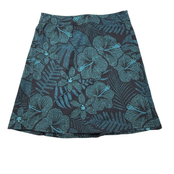 Ripskirt Hawaii Wrap Skirt Size XS Blue Floral Adjustable Tropical Beachy Resort - Picture 1 of 9